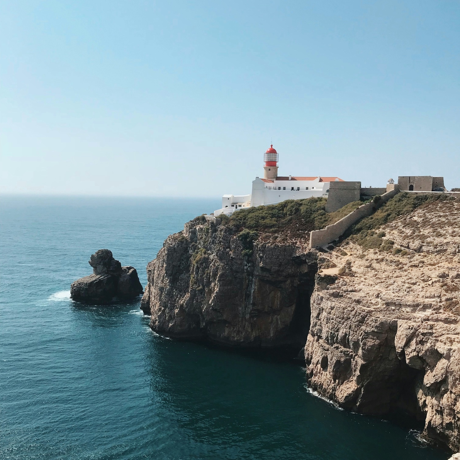 Vuurtoren van Sagres in de Algarve